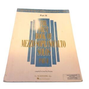 VTG Music Score for Piano and Mezzo-Soprano Classical